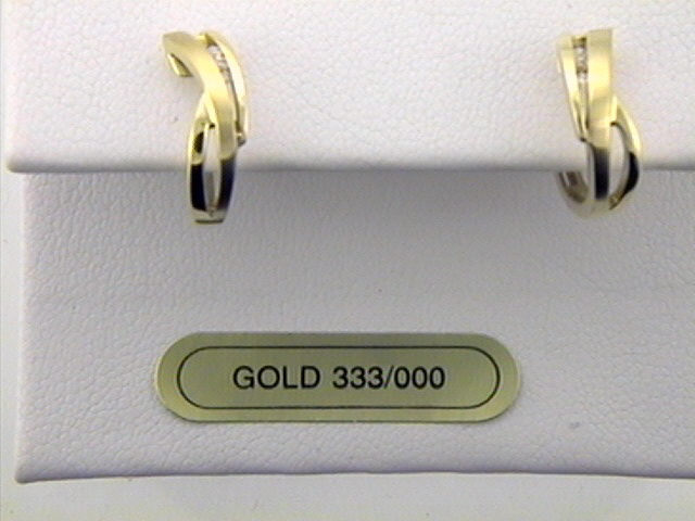 Kopf.-und Ohrschmuck Ref.-Nr.: 88/138894 333/- Gold 6 Zirkonia 