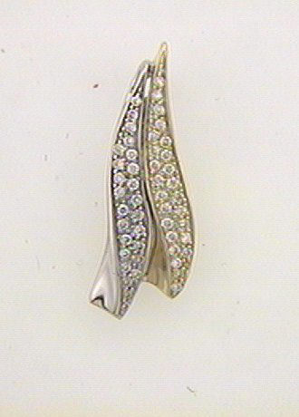 Max Fr&ouml;hlich Halsschmuck Ref.-Nr.: 224/144660 585/- Gold, Gelbgold/Weissgold 50 Diamant Wesselton kleine Einschl&uuml;sse Brillantschliff 0,21ct. 