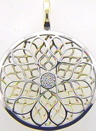 Max Fr&ouml;hlich Halsschmuck Ref.-Nr.: 131/149408 585/- Gold, Gelbgold/Weissgold 7 Diamant Wesselton kleine Einschl&uuml;sse Brillantschliff 0,05ct. 