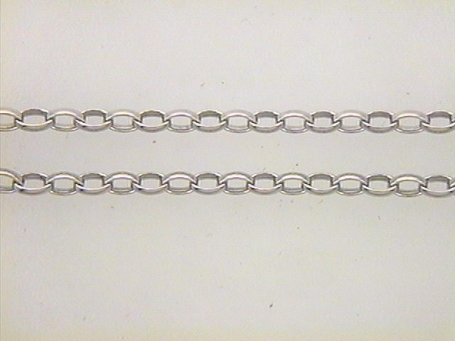 Max Fr&ouml;hlich Ketten Ref.-Nr.: F132313/70 925/rh/- Silber, Rhodiniert L&auml;nge 70cm