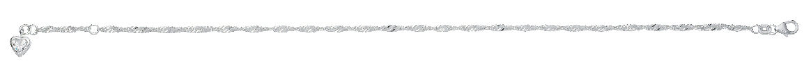 Max Fr&ouml;hlich Sonstige Ref.-Nr.: FK 127339 925/- Silber, Silber 1 Zirkonia  Wei&szlig;  L&auml;nge 25cm