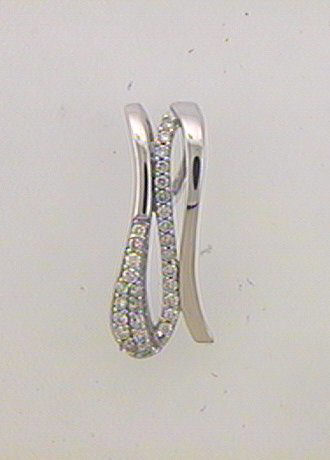 Max Fr&ouml;hlich Halsschmuck Ref.-Nr.: 224/168583 585/- Gold, wei&szlig; 29 Diamant Wesselton kleine Einschl&uuml;sse Brillantschliff 0,196ct. 