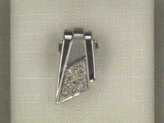 Halsschmuck Ref.-Nr.: 3180051-0 585/- Gold, wei&szlig; 12 Diamant Top Cape deutliche Einschl&uuml;sse Brillantschliff 0,114ct. 