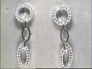 Kopf.-und Ohrschmuck Ref.-Nr.: 2395-3901 925/- Silber 20 Zirkonia 