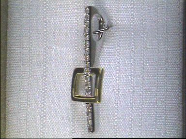 Halsschmuck Ref.-Nr.: 31-86595-0 585/- Gold, wei&szlig; 17 Diamant Top Cape deutliche Einschl&uuml;sse Brillantschliff 0,11ct. 