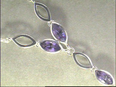 Halsschmuck Ref.-Nr.: 2683-8945 925/- Silber 3 Amethyst 