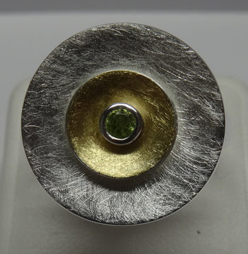 Handschmuck Ref.-Nr.: 1819-1242 925/- Silber 1 Peridot Gr&uuml;n 