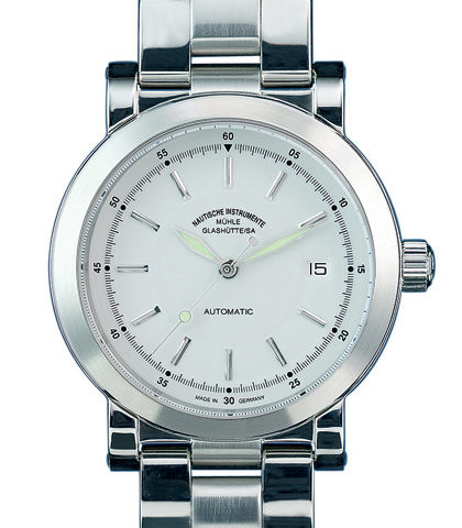 M&uuml;hle Glash&uuml;tte Herrenuhren EST/- Stahl Metall Automatik 100 Meter Ref.-Nr.: M1-99-41-MB 