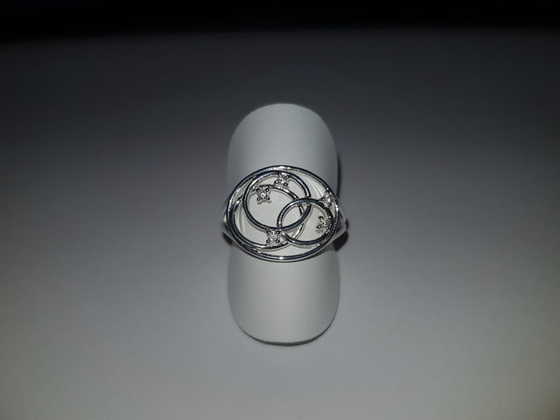 Halsschmuck Ref.-Nr.: 9360-1901 925/- Silber 5 Zirkonia  Wei&szlig; 