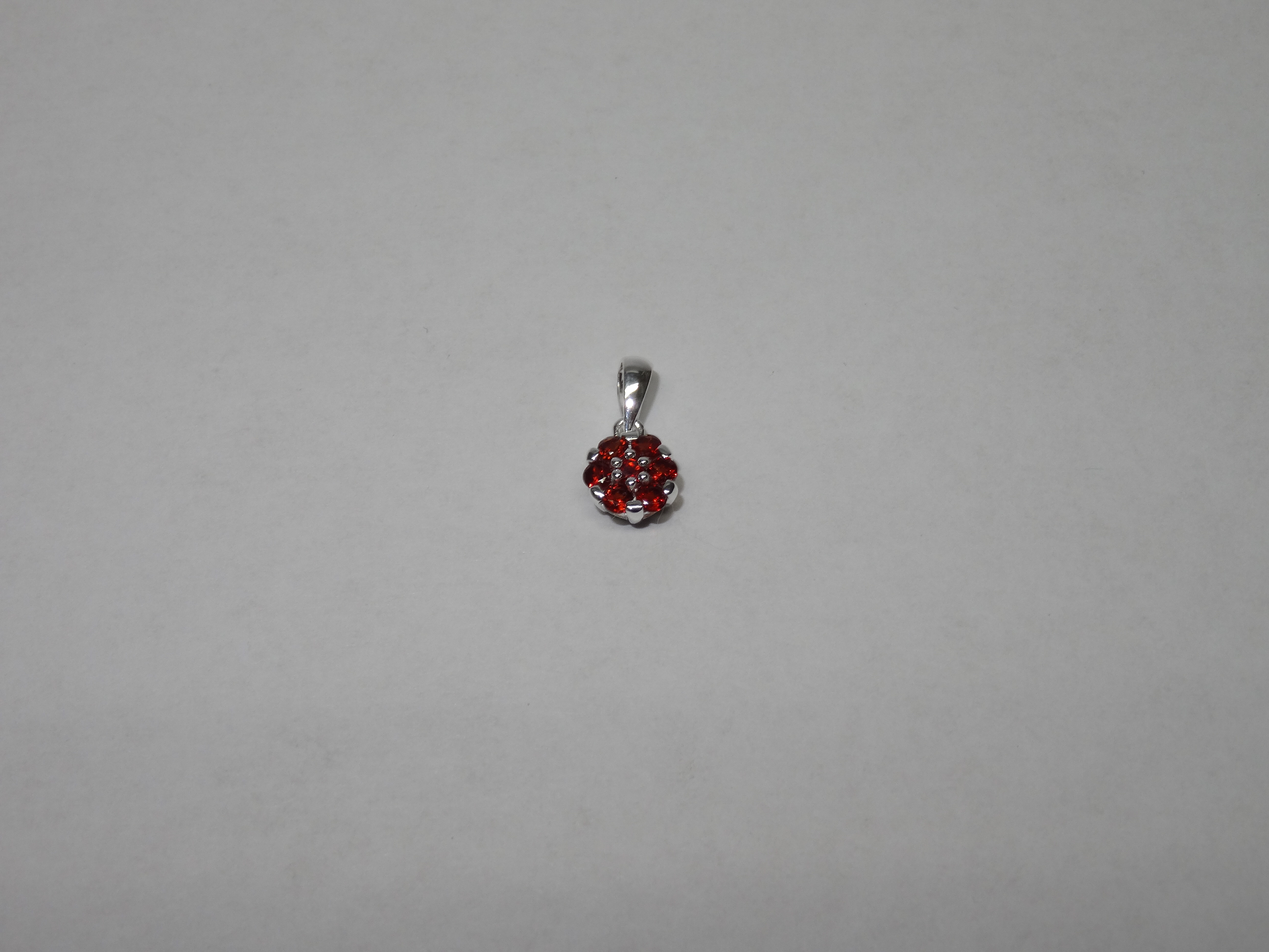 Halsschmuck Ref.-Nr.: 9042-4927 925/- Silber 7 Granat Rot 