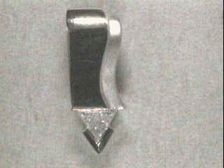 Halsschmuck Ref.-Nr.: 22-418-92 375/- Gold, wei&szlig; 1 Zirkonia  
