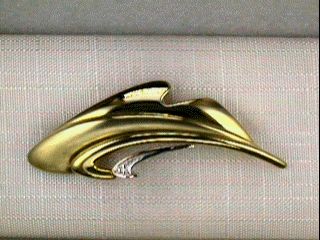 Ansteckschmuck Ref.-Nr.: 27-759-21 585/- Gold, gelb 1 Diamant Wesselton deutliche Einschl&uuml;sse Brillantschliff 0,01ct. 