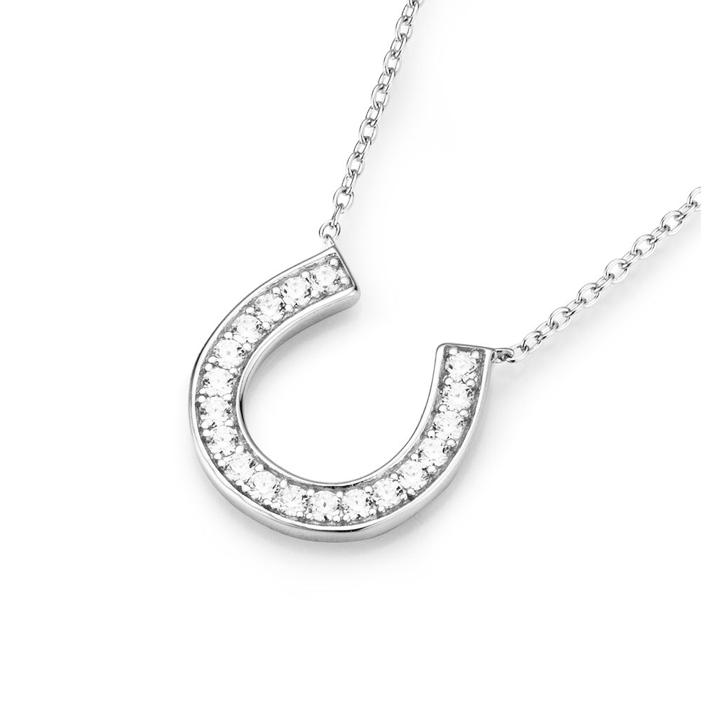 Halsschmuck Ref.-Nr.: 910329450 925/- Silber 43 Zirkonia 