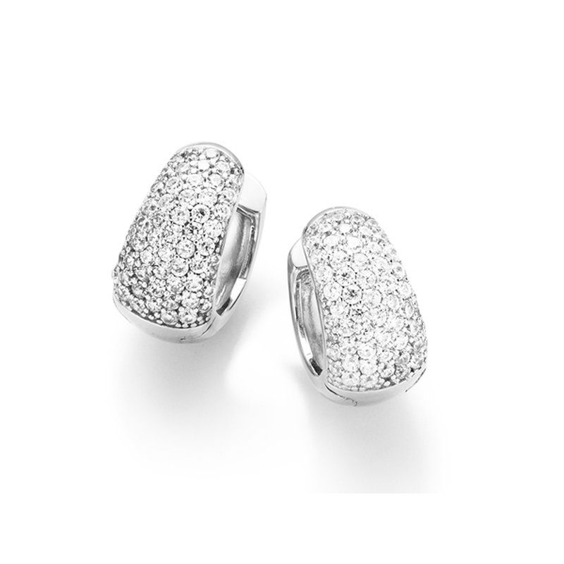 Giorgio Martello Ohrschmuck Ref.-Nr.: 410329 925/- Silber, wei&szlig; 112 Zirkonia  Wei&szlig; Brillantschliff 