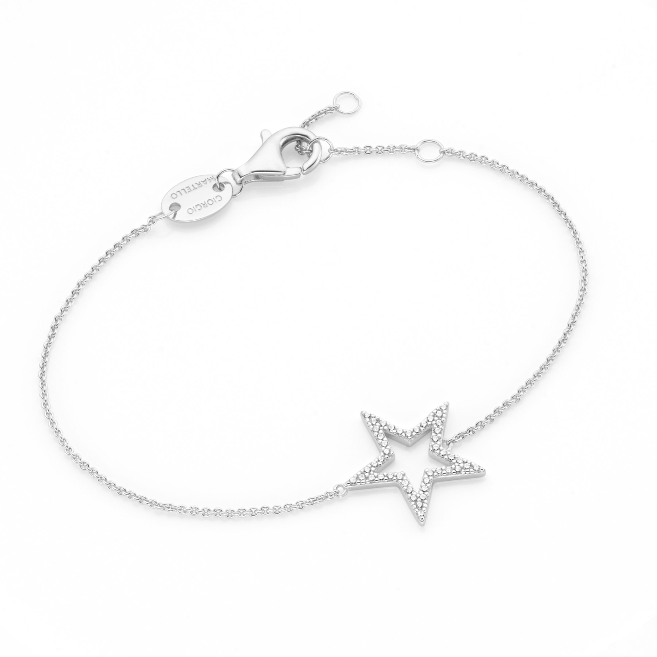 Armschmuck Ref.-Nr.: 205009190 925/- Silber 45 Zirkonia  Wei&szlig; Unbekannt/ Nicht Definierbar Brillantschliff 
