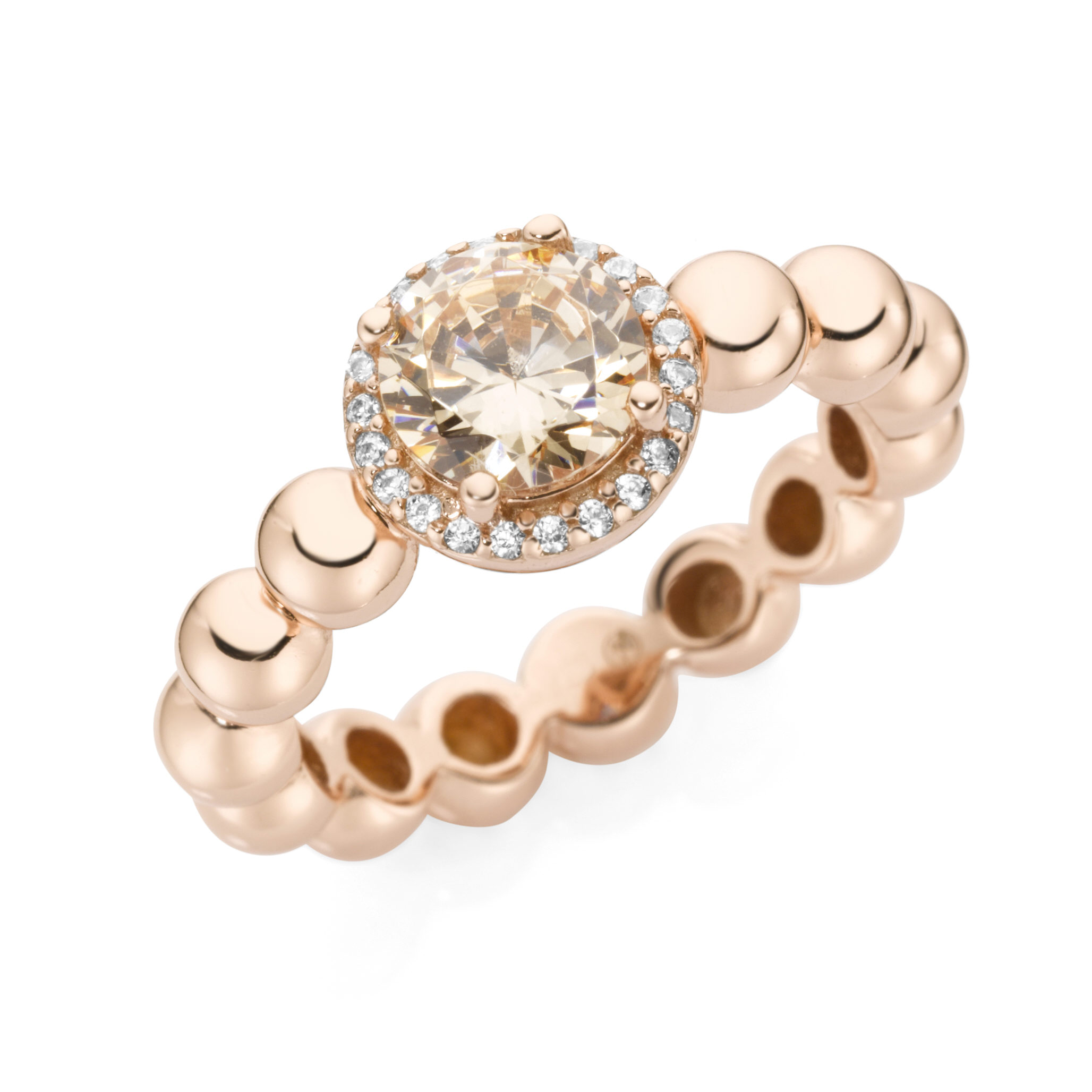 Handschmuck Ref.-Nr.: 307459560 925/- Silber, Ros&eacute; 1 Zirkonia  Yellow Unbekannt/ Nicht Definierbar Brillantschliff 22 Zirkonia  Wei&szlig; Unbekannt/ Nicht Definierbar Brillantschliff 