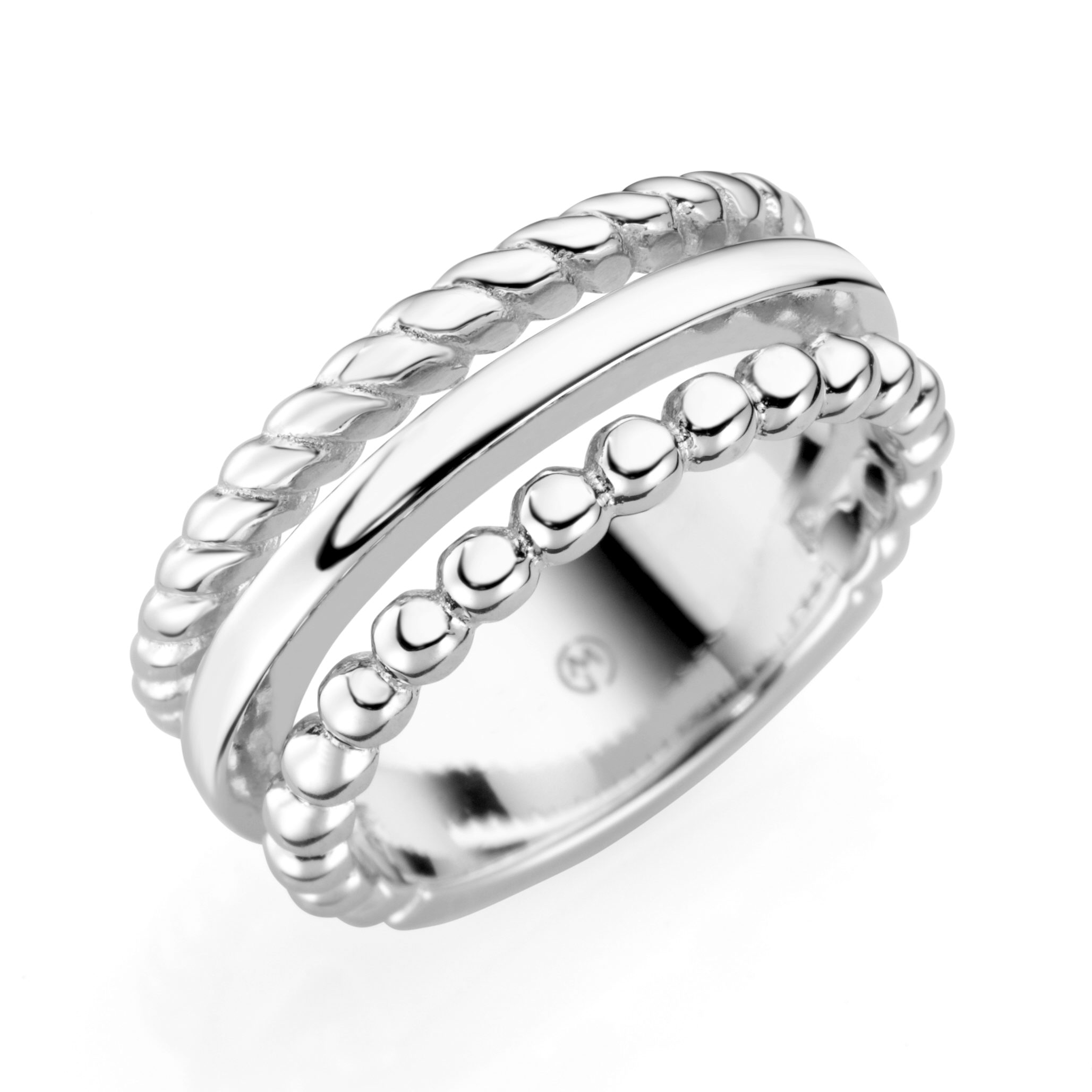 Giorgio Martello Handschmuck Ref.-Nr.: 307599540 925/- Silber, wei&szlig; 21 Zirkonia  Wei&szlig;  Brillantschliff  Ringgr&ouml;&szlig;e 54