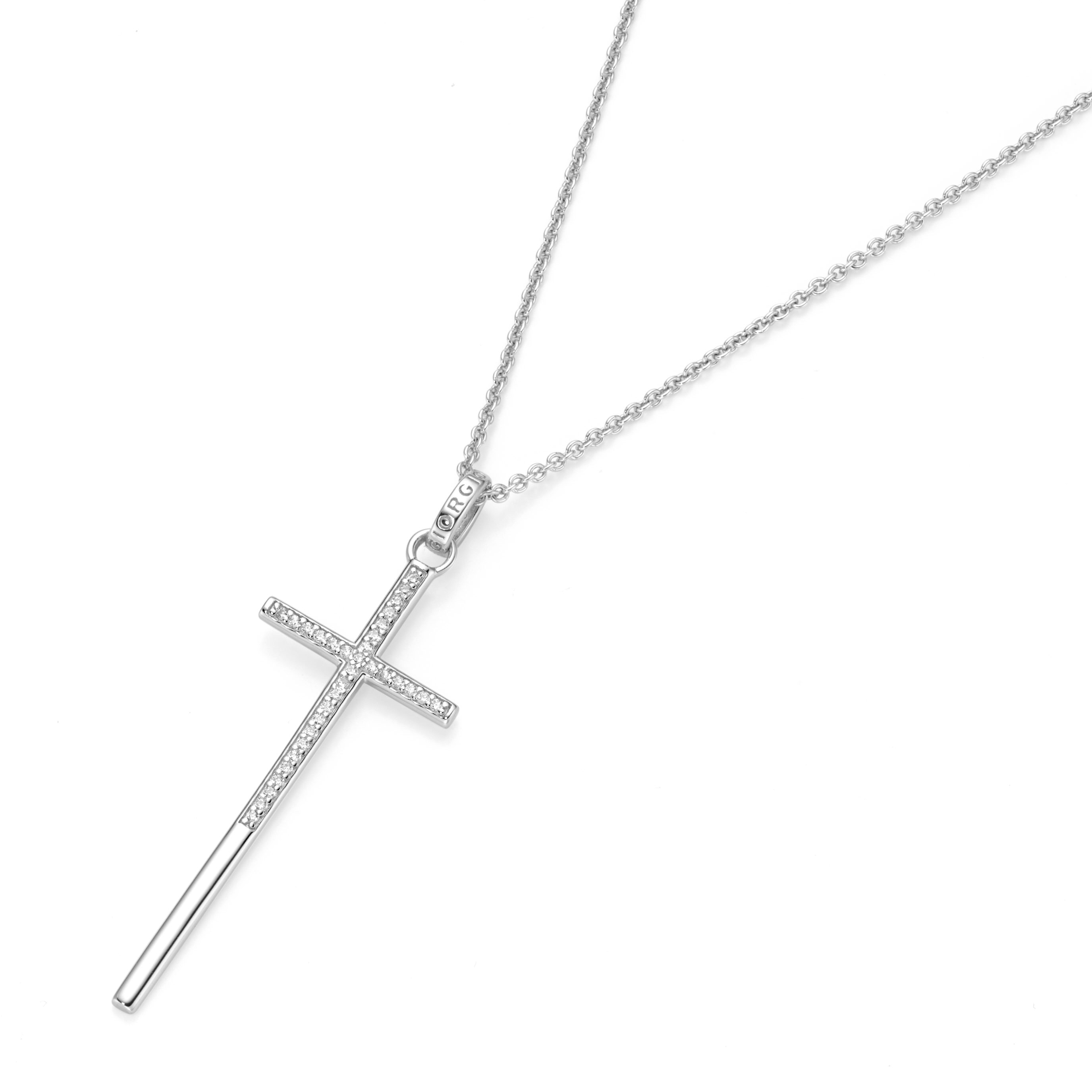 Giorgio Martello Halsschmuck Ref.-Nr.: 912069800 925/- Silber, wei&szlig; 33 Zirkonia  Wei&szlig; Unbekannt/ Nicht Definierbar Brillantschliff 