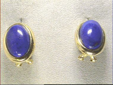 Kopf.-und Ohrschmuck Ref.-Nr.: LO-007 585/- Gold 2 Lapis Lazuli 