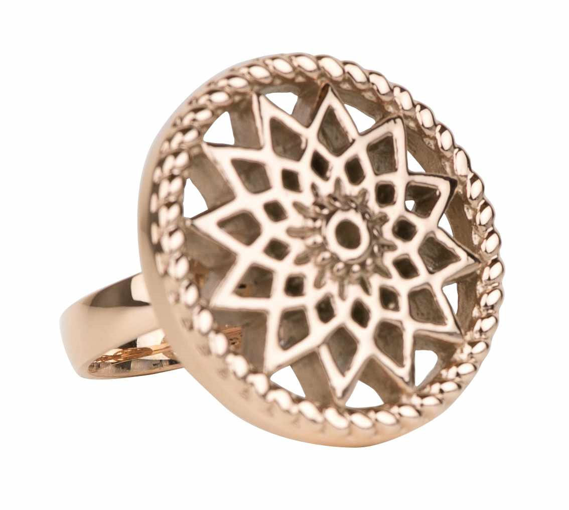 Traumf&auml;nger Ringe Ref.-Nr.: TFR0154RO  Vergoldet/- Edelstahl, Ros&eacute; Ringgr&ouml;&szlig;e 54