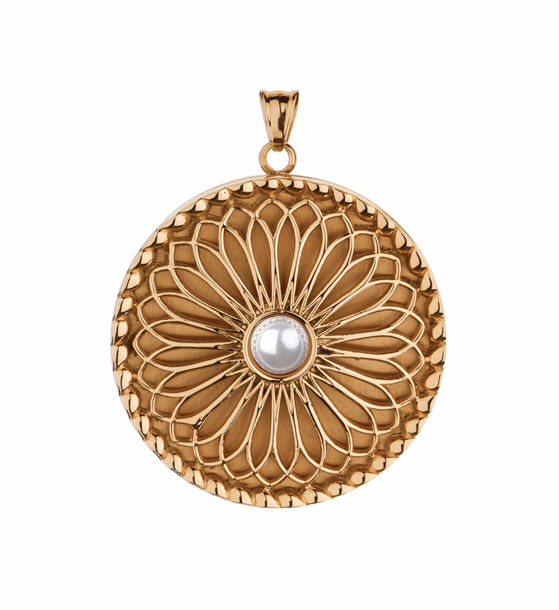 Traumf&auml;nger Anh&auml;nger Ref.-Nr.: TFM07MGO  Vergoldet/- Edelstahl, gold