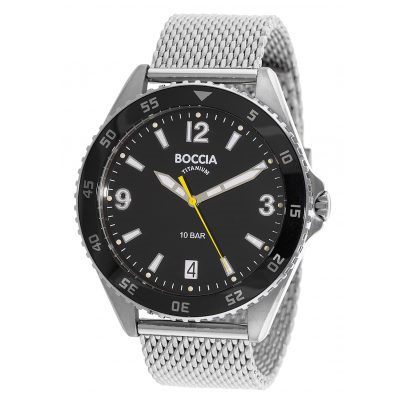Boccia Herrenuhren Titan Keramikband Quartz 100 Meter Ref.-Nr.: 3599-01 