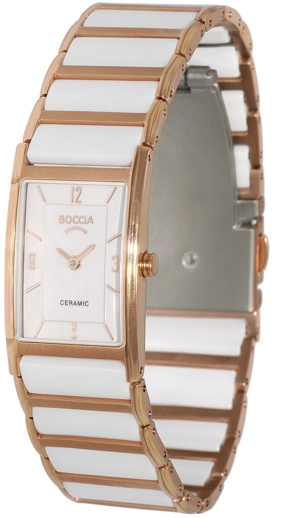 Boccia Damenuhren Keramikband Quartz 100 Meter Ref.-Nr.: 3212-03 