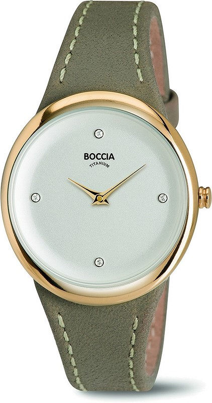 Boccia Damenuhren Titan Leder Quartz 30 Meter Ref.-Nr.: 3276-03 
