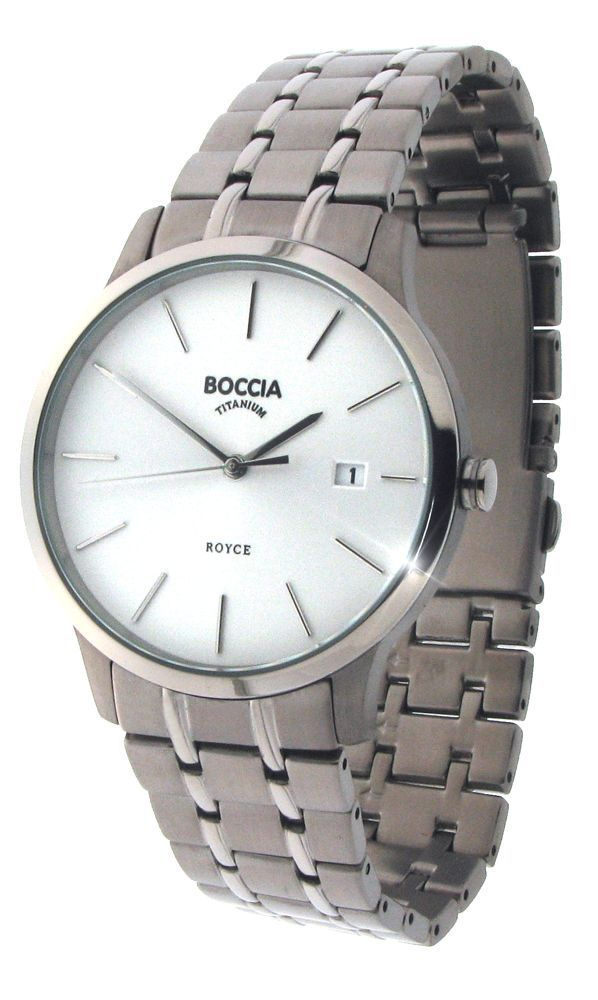 Boccia Herrenuhren Titan Metall Quartz 50 Meter Ref.-Nr.: 3582-01 