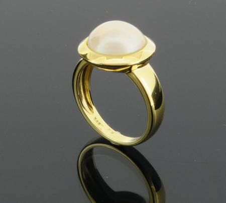 Ringe Ref.-Nr.: 6677930 585/- Gold 1 Mabe Perle
