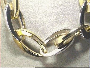 Wilhelm M&uuml;ller Halsschmuck Ref.-Nr.: 911401019 585/- Gold, Gelbgold/Weissgold L&auml;nge 45cm