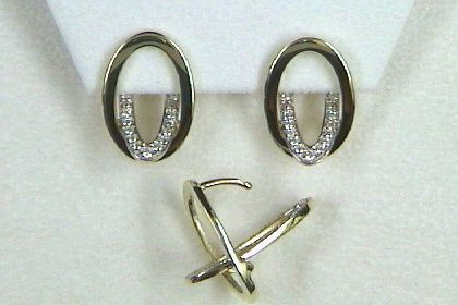 Kopf.-und Ohrschmuck Ref.-Nr.: 708493019 333/- Gold 20 Zirkonia 