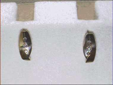 Kopf.-und Ohrschmuck Ref.-Nr.: 285225019 585/- Gold 6 Diamant Wesselton kleine Einschl&uuml;sse Brillantschliff 0.05ct. 