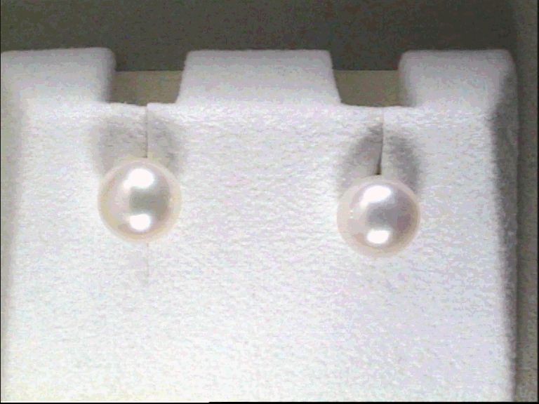 Wilhelm M&uuml;ller Kopf.-und Ohrschmuck Ref.-Nr.: 691188019 585/- Gold, gold 2 S&uuml;&szlig;wasser Zuchtperle 7,5-8,0 mm Wei&szlig; Rund