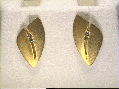 Ohrschmuck Ref.-Nr.: 285477019 585/- Gold 4 Diamant Top Wesselton kleine Einschl&uuml;sse Brillantschliff 0,08ct.  4 