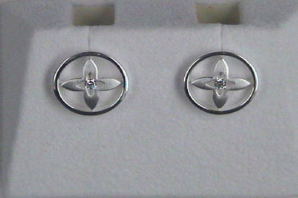 Kopf.-und Ohrschmuck Ref.-Nr.: 7394930 Silber 2 Zirkonia 
