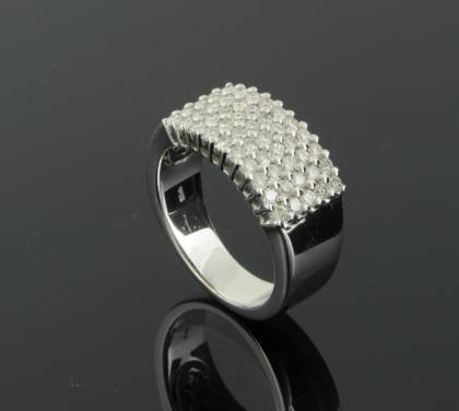 Handschmuck Ref.-Nr.: 1598630 750/- Gold 50 Diamant Wesselton kleine Einschl&uuml;sse Brillantschliff 1.10ct. 