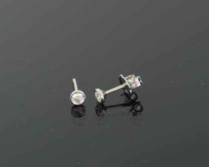 Ohrschmuck Ref.-Nr.: 2966840 750/- Gold 2 Diamant Top Wesselton kleine Einschl&uuml;sse Brillantschliff 0,20ct. 