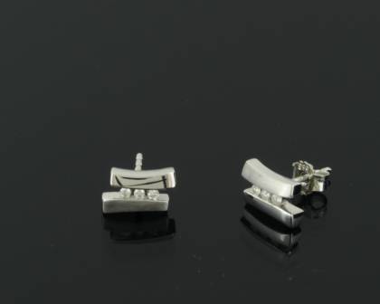 Kopf.-und Ohrschmuck Ref.-Nr.: 2973740 585/- Gold 6 Diamant Wesselton kleine Einschl&uuml;sse Brillantschliff 0.06ct. 