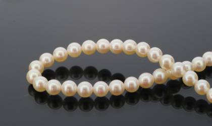 Halsschmuck Ref.-Nr.: 4366557 60 Akoya Zuchtperle 6,5-7,0 mm Wei&szlig; Rund 
