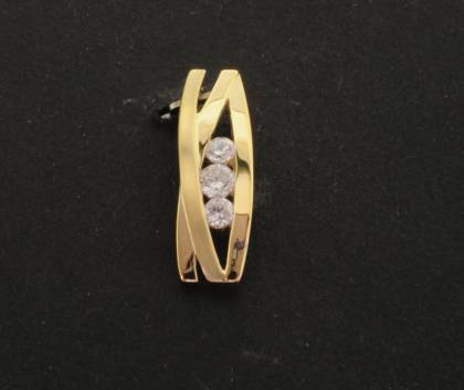 Halsschmuck Ref.-Nr.: 6507220 333/- Gold 3 Zirkonia 