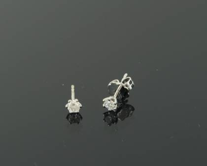 Kopf.-und Ohrschmuck Ref.-Nr.: 2971110 750/- Gold 2 Brillant Top Wesselton kleine Einschl&uuml;sse Brillantschliff 0.25ct. 