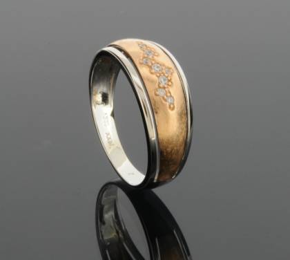 Ringe Ref.-Nr.: 6749790 333/- Gold, Wei&szlig;gold/Rosegold 8 Zirkonia   Ringgr&ouml;&szlig;e 56