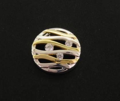 Halsschmuck Ref.-Nr.: 7618830 925/- Silber 3 Zirkonia 