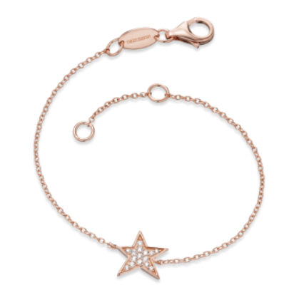 Armschmuck Ref.-Nr.: ERB-LILSTAR-ZI-G 925/- Silber L&auml;nge 19 cm