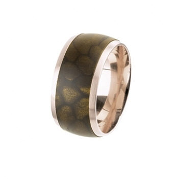 Ernstes Design Ringe Ref.-Nr.: R386.57  Vergoldet/- Edelstahl, Ros&eacute; Ringgr&ouml;&szlig;e 57