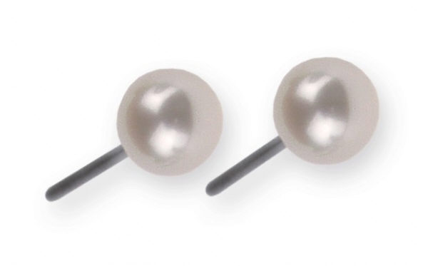 Ernstes Design Ohrringe Ref.-Nr.: E248 Edelstahl 2 China Zuchtperlen 8,0 bis 8,5 mm