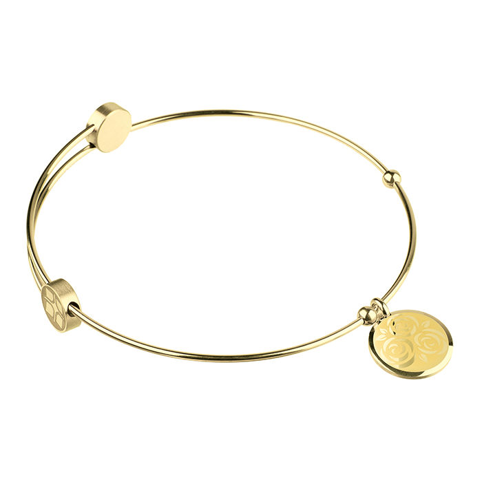 Ernstes Design Armreif Ref.-Nr.: A401 Edelstahl, gold