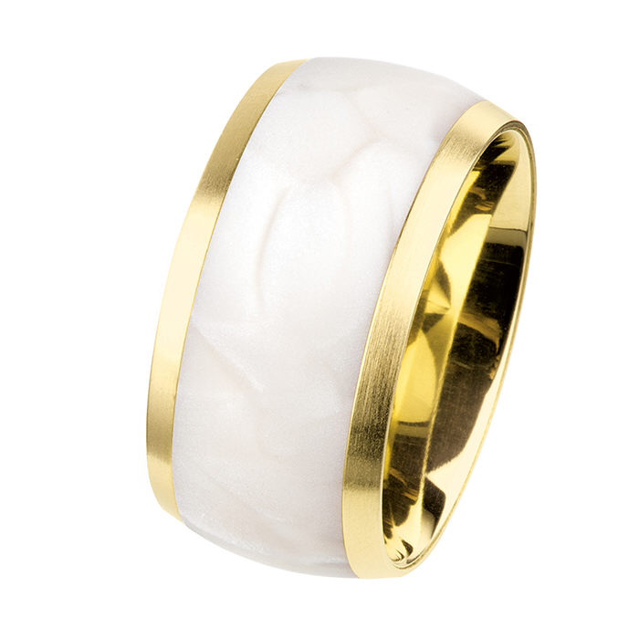Ernstes Design Ringe Ref.-Nr.: R388.58  Vergoldet/- Edelstahl, gold Ringgr&ouml;&szlig;e 58