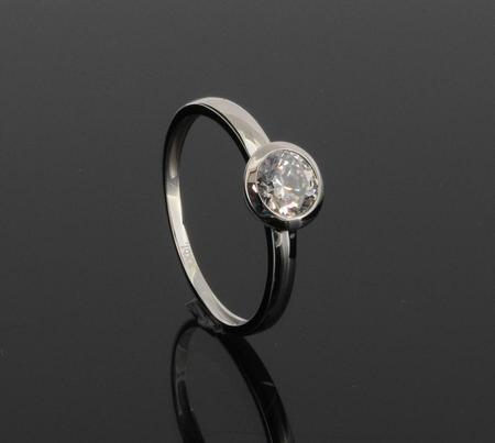 Wilhelm M&uuml;ller Handschmuck Ref.-Nr.: 6752290 333/- Gold 1 Zirkonia  Wei&szlig; Brillantschliff  Ringgr&ouml;&szlig;e 56